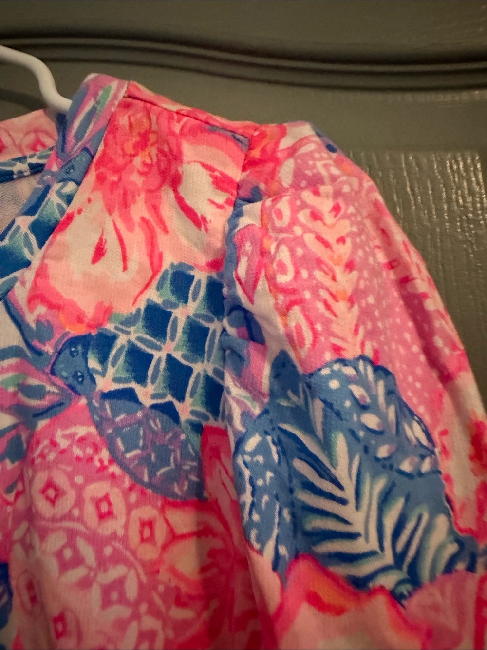 Lilly Pulitzer Pink & Blue Floral Puff-Sleeve Sweatshirt - Picture 5 of 8